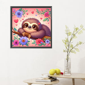 Sloth 30*30CM(Canvas) Full Round Drill Diamond Painting