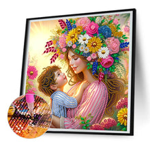 Load image into Gallery viewer, Mother And Son 30*30CM(Canvas) Partial Special Shaped Drill Diamond Painting

