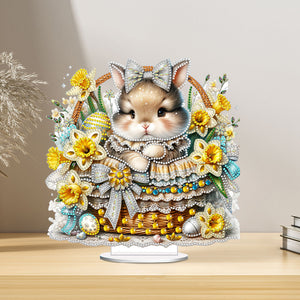 Easter 5D DIY Animal Egg Diamond Art Tabletop Decoration Special Shape for Adult