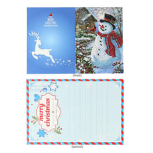 Load image into Gallery viewer, Christmas Greeting Cards DIY 5D Diamond Painting Set Xmas Gift (8pcs)
