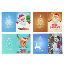 Load image into Gallery viewer, Christmas Greeting Cards DIY 5D Diamond Painting Set Xmas Gift (8pcs)
