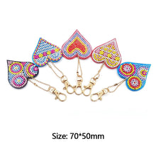 Load image into Gallery viewer, 5pcs Diamond Keychains Art Craft DIY Handmade Rhinestone Pendant Kid Adult Gifts
