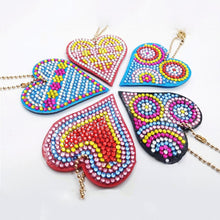 Load image into Gallery viewer, 5pcs Diamond Keychains Art Craft DIY Handmade Rhinestone Pendant Kid Adult Gifts
