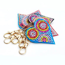 Load image into Gallery viewer, 5pcs Diamond Keychains Art Craft DIY Handmade Rhinestone Pendant Kid Adult Gifts
