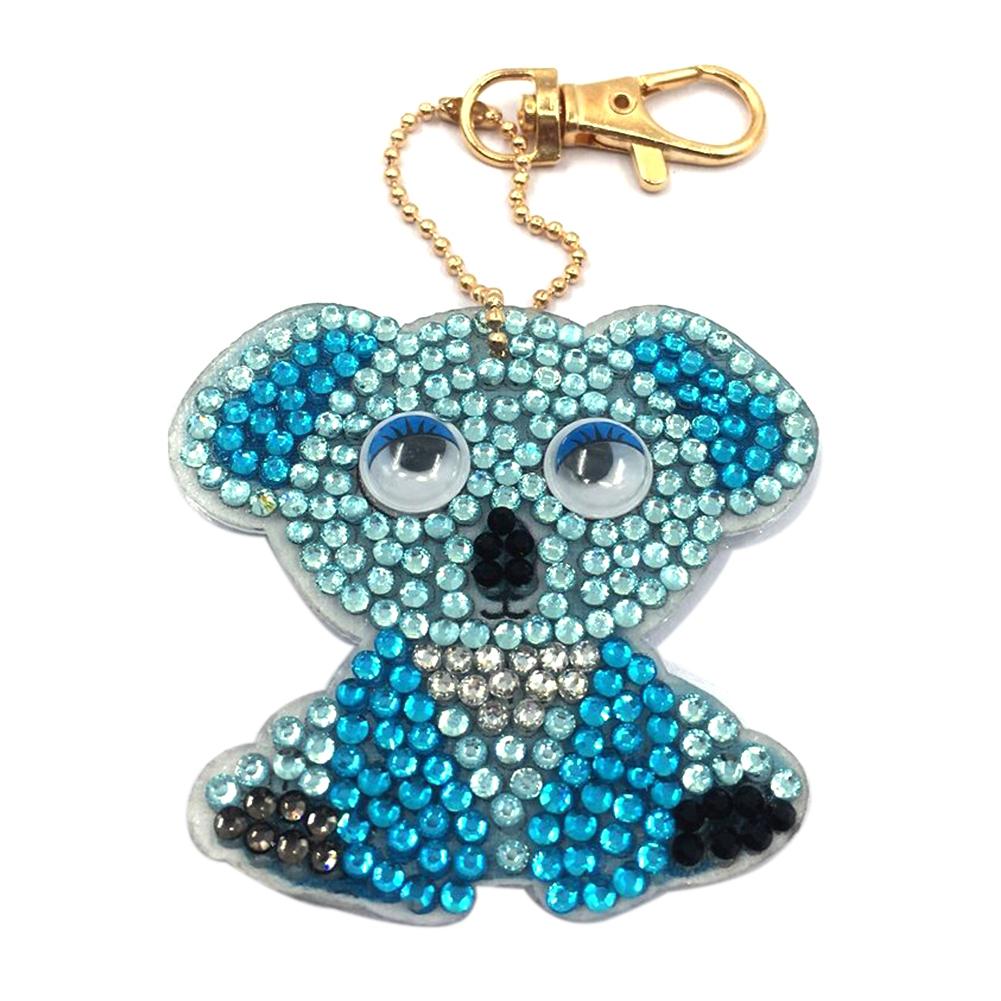 DIY Keychain Hand Made Diamond Painting Full Drill Pendants Art Crafts (Koala)