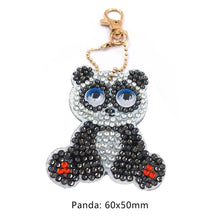 Load image into Gallery viewer, DIY Keychain Hand Made Diamond Painting Full Drill Pendants Art Crafts (Panda)
