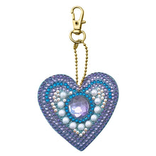 Load image into Gallery viewer, 5pcs DIY Full Special Shaped Love Heart Diamond Painting Keychain Pendant
