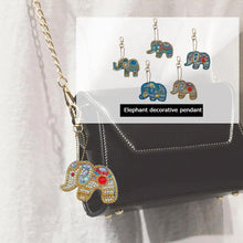 Load image into Gallery viewer, 5pcs DIY Full Special Shaped Diamond Painting Elephant Keyring Keychains
