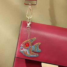 Load image into Gallery viewer, 5pcs DIY Cartoon Fish Diamond Painting Keyring Cross Stitch Keychain Decor
