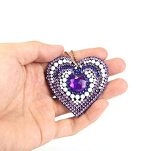 Load image into Gallery viewer, 5pcs/set DIY Love Heart Full Drill Special Shaped Diamond Painting Keychain
