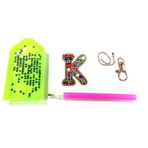 1pcs Diamond Keychains Hanging Ornament DIY Phone Bag Charm Decor (K)