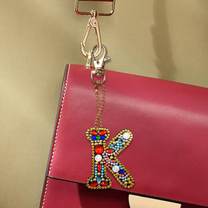 1pcs Diamond Keychains Hanging Ornament DIY Phone Bag Charm Decor (K)