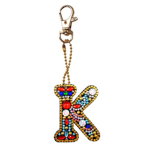 1pcs Diamond Keychains Hanging Ornament DIY Phone Bag Charm Decor (K)