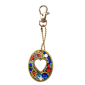 1pcs Diamond Keychains Hanging Ornament DIY Phone Bag Charm Decor (O)