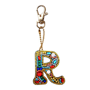 1pcs Diamond Keychains Hanging Ornament DIY Phone Bag Charm Decor (R)