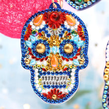 Load image into Gallery viewer, 4pcs DIY Diamond Painting Keychain Special-shaped Full Drill Skull Ornament
