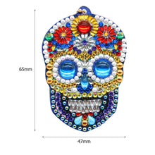 Load image into Gallery viewer, 4pcs DIY Diamond Painting Keychain Special-shaped Full Drill Skull Ornament
