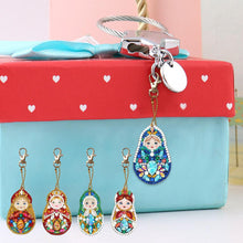 Load image into Gallery viewer, 5pcs DIY Doll Full Drill Special Shaped Diamond Painting Keychain (YSK024)
