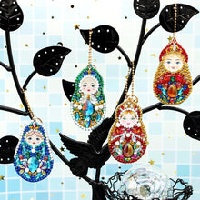 Load image into Gallery viewer, 5pcs DIY Doll Full Drill Special Shaped Diamond Painting Keychain (YSK024)
