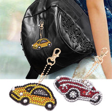 Load image into Gallery viewer, 5pcs DIY Car Full Drill Special Shaped Diamond Painting Keychains Pendant
