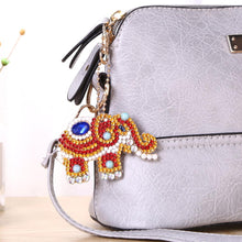 Load image into Gallery viewer, 5pcs DIY Elephant Full Drill Special Shaped Diamond Painting Keychain Gifts
