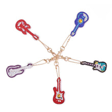 Load image into Gallery viewer, 5pcs DIY Violin Full Drill Special Shaped Diamond Painting Keychains Gifts
