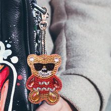 Load image into Gallery viewer, 4pcs DIY Full Drill Special Shaped Diamond Painting Bear Keychain Pendants
