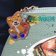 Load image into Gallery viewer, 4pcs DIY Full Drill Special Shaped Diamond Painting Bear Keychain Pendants

