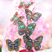 Load image into Gallery viewer, 6pcs Diamond Keychains Art Craft DIY Handmade Rhinestone Pendant Kid Adult Gifts
