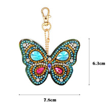 Load image into Gallery viewer, 6pcs Diamond Keychains Art Craft DIY Handmade Rhinestone Pendant Kid Adult Gifts
