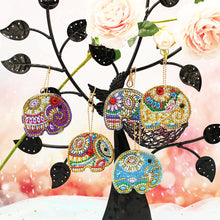 Load image into Gallery viewer, 5pcs DIY Full Drill Special Shaped Diamond Painting Elephant Keychain Gift
