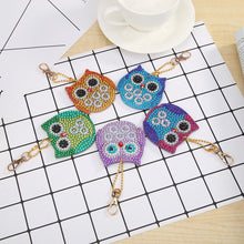 Load image into Gallery viewer, 5pcs Diamond Keychains Art Craft DIY Handmade Bird Pattern Phone Bag Charm Decor
