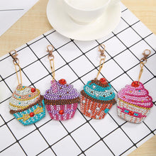 Load image into Gallery viewer, 4pcs Diamond Keychains Art Craft DIY Handmade Rhinestone Pendant Kid Adult Gifts
