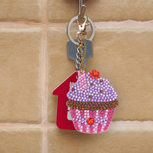 Load image into Gallery viewer, 4pcs Diamond Keychains Art Craft DIY Handmade Rhinestone Pendant Kid Adult Gifts
