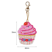 Load image into Gallery viewer, 4pcs Diamond Keychains Art Craft DIY Handmade Rhinestone Pendant Kid Adult Gifts
