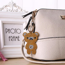 Load image into Gallery viewer, 4pcs DIY Bear Full Drill Special Shaped Diamond Painting Keychains Pendant
