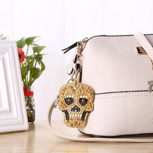 Load image into Gallery viewer, 5pcs DIY Full Drill Special Shaped Diamond Painting Skull Bag Keychain Gift
