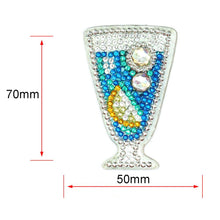 Load image into Gallery viewer, 4pcs DIY Full Drill Special Shaped Diamond Painting Juice Bag Keychain Gift
