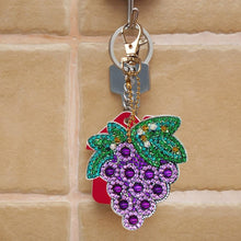 Load image into Gallery viewer, 5pcs DIY Full Drill Special Shaped Diamond Painting Fruit Keychains Jewelry
