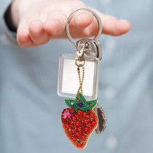 Load image into Gallery viewer, 5pcs DIY Full Drill Special Shaped Diamond Painting Fruit Keychains Jewelry
