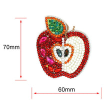 Load image into Gallery viewer, 5pcs DIY Full Drill Special Shaped Diamond Painting Fruit Keychains Jewelry
