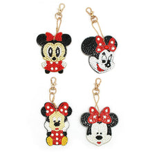 Load image into Gallery viewer, 4pcs DIY Full Drill Special Shaped Diamond Painting Mouse Keychains Jewelry
