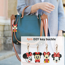 Load image into Gallery viewer, 4pcs DIY Full Drill Special Shaped Diamond Painting Mouse Keychains Jewelry
