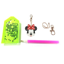 Load image into Gallery viewer, 4pcs DIY Full Drill Special Shaped Diamond Painting Mouse Keychains Jewelry
