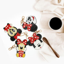 Load image into Gallery viewer, 4pcs DIY Full Drill Special Shaped Diamond Painting Mouse Keychains Jewelry
