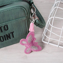 Load image into Gallery viewer, Full Special Shaped Drill Diamond Butterfly Keychain Key Rings Bag Pendants
