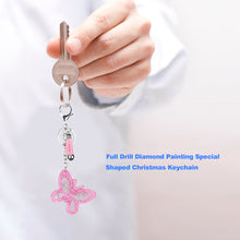 Load image into Gallery viewer, Full Special Shaped Drill Diamond Butterfly Keychain Key Rings Bag Pendants
