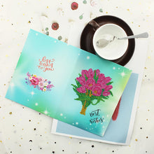 Load image into Gallery viewer, 6pcs 5D DIY Special-shaped Diamond Painting Birthday Greeting Cards Gift
