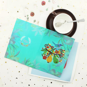 6pcs 5D DIY Special-shaped Diamond Painting Birthday Greeting Cards Gift