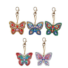 Load image into Gallery viewer, 5pcs Diamond Keychains Art Craft DIY Handmade Rhinestone Pendant Kid Adult Gifts
